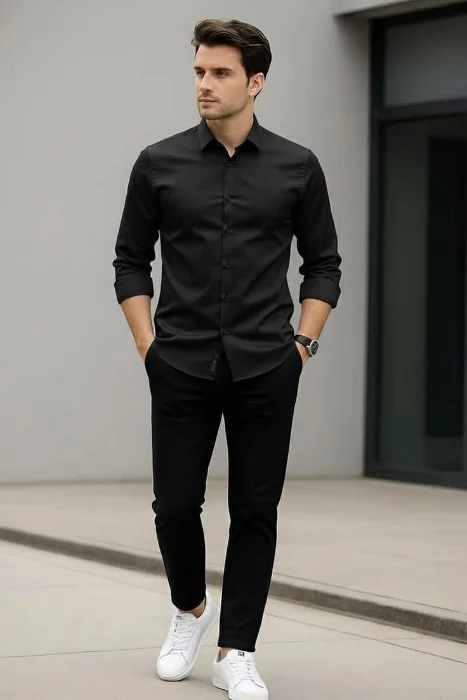 Camisa Manga Larga Lisas
