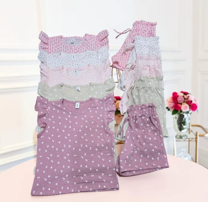 Conjunto Cloe de Nena Algodon Brasilero Estampado