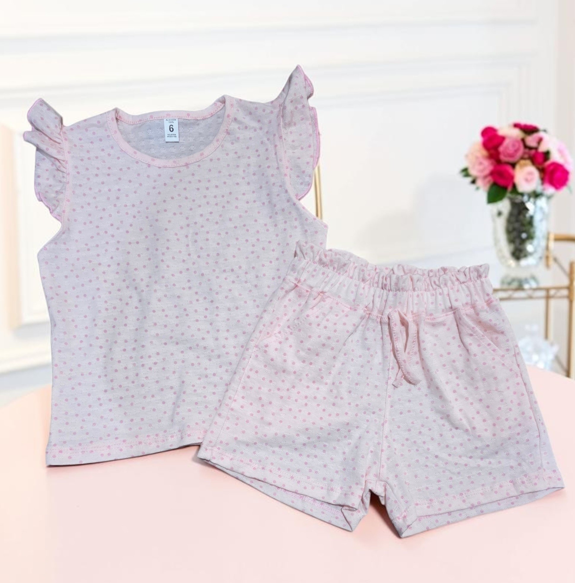 Conjunto Cloe de Nena Algodon Brasilero Estampado - Imagen 3