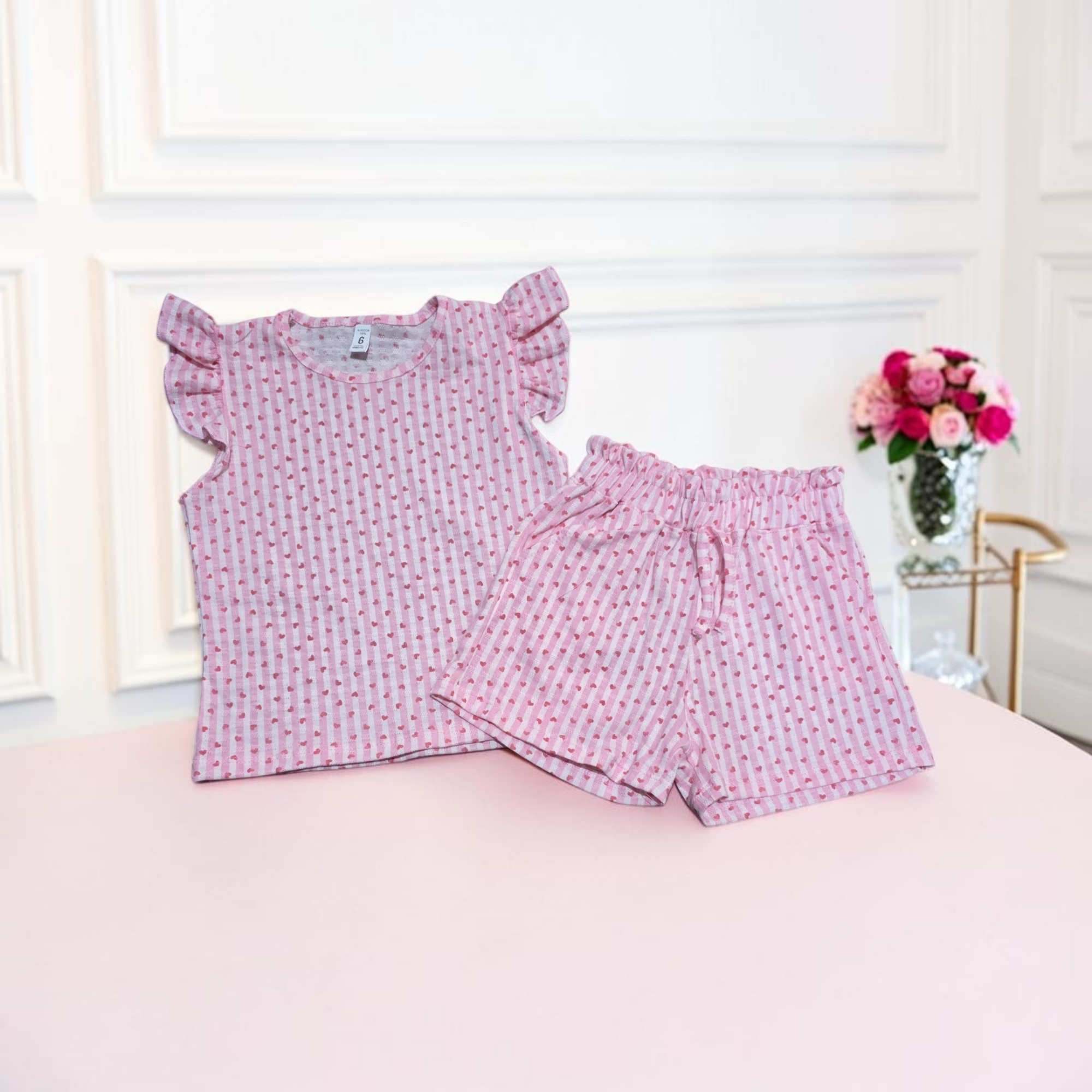 Conjunto Cloe de Nena Algodon Brasilero Estampado - Imagen 3