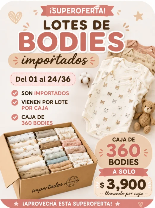 Bodys por Caja Importada