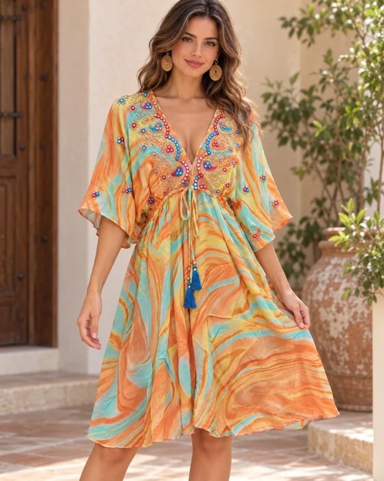 Vestido Kimono Boho