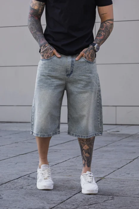 Bermuda Baggy Oxido Claro
