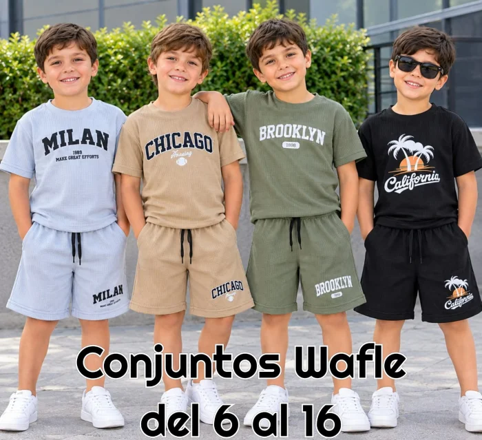 Conjunto Varón Wafle