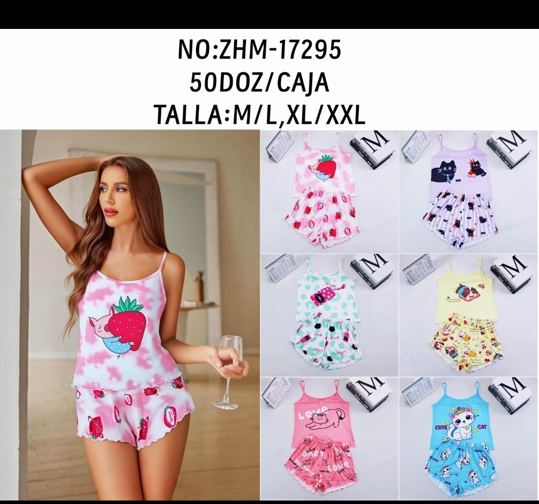 Pijama 2 Piezas Musculosa y Shorts 17295 - Imagen 2