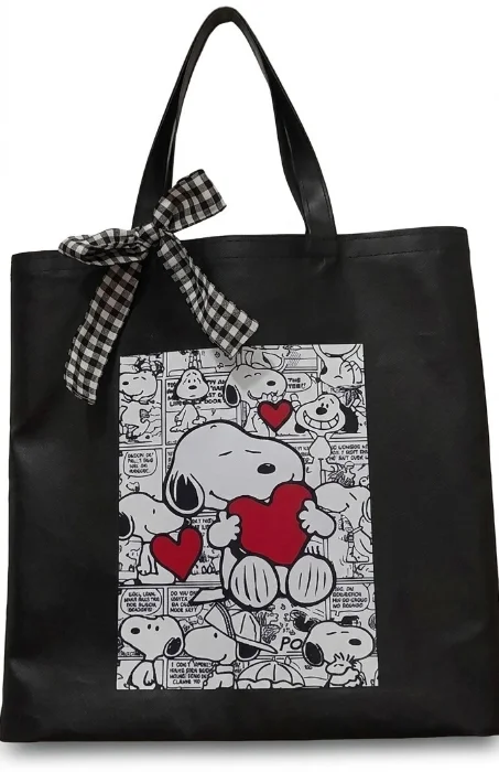 Totebags Impermeables con Moño Snoopy