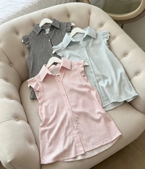 Camisa Rayada Lino