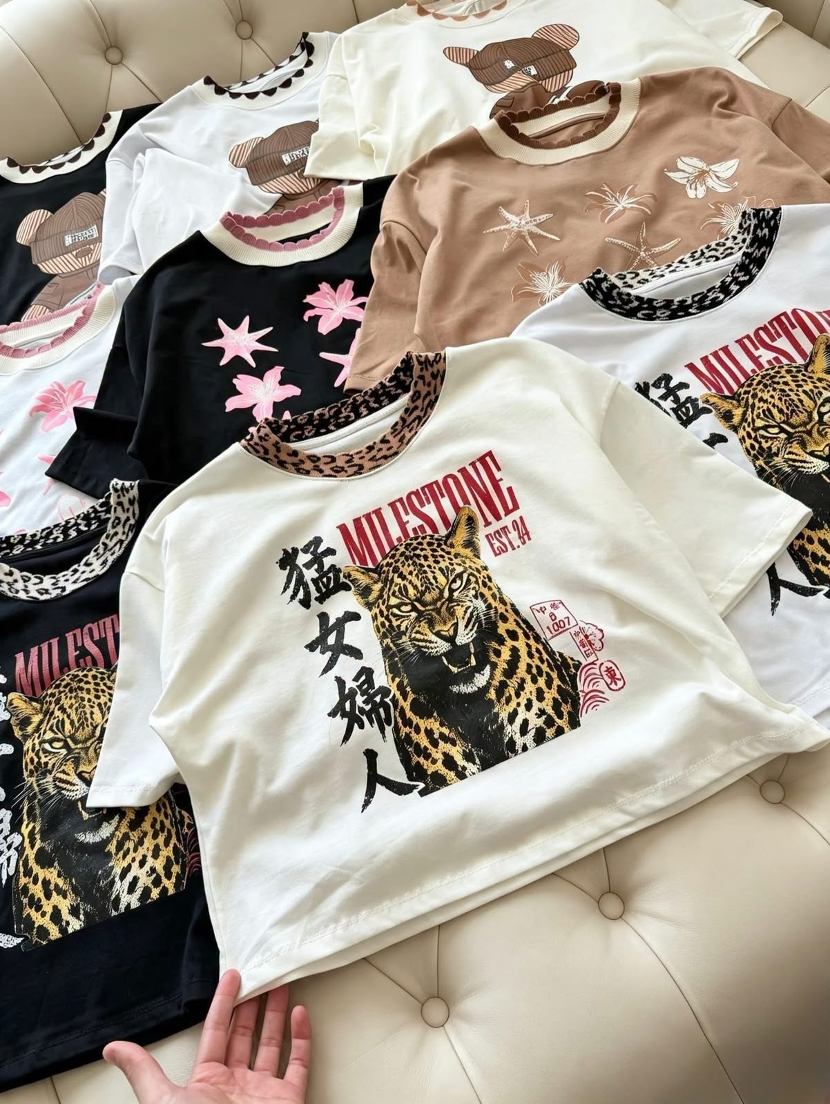Remeras Cuello Tejido - Imagen 2