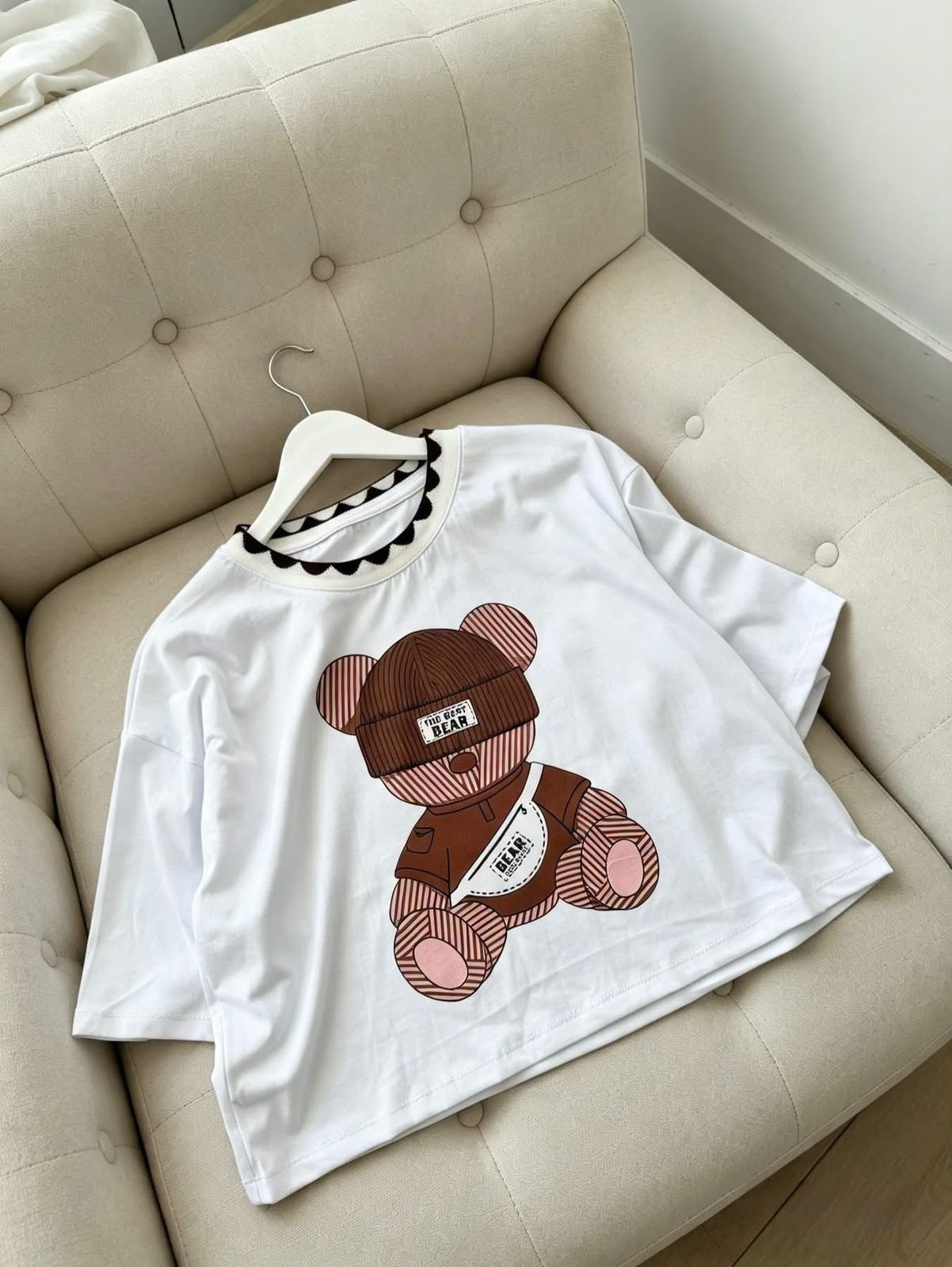 Remeras Cuello Tejido - Imagen 5