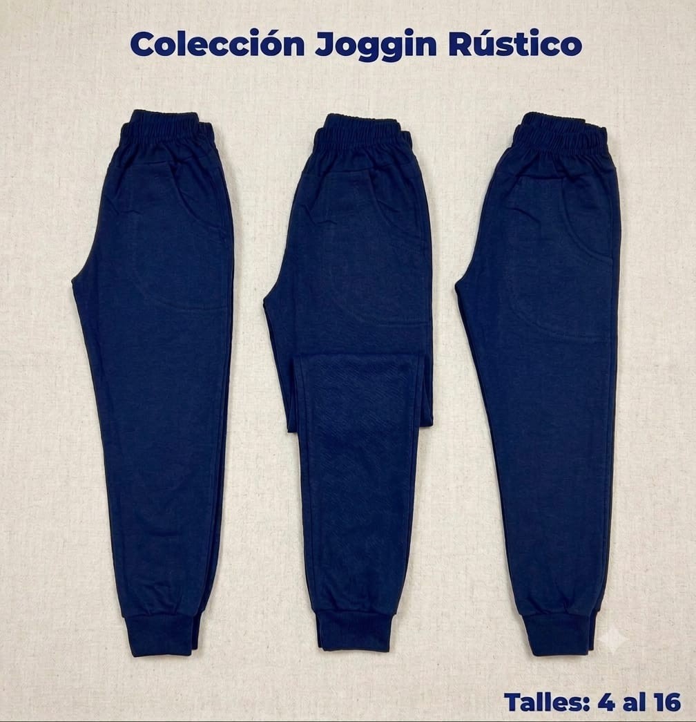 Joggin de Nenes Rústico en Azul Marino 4 al 16 - Imagen 2