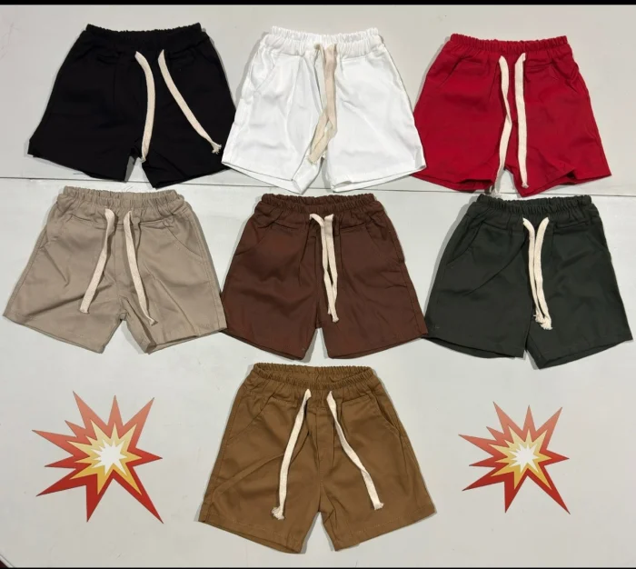 Short Gabardina Liso Bebé