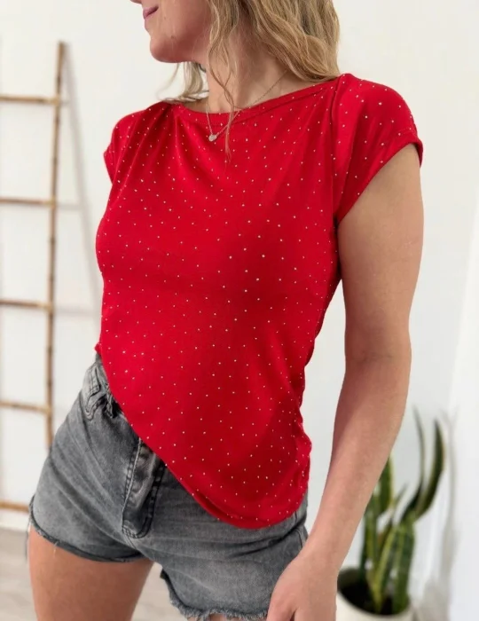 Remera Lycra con Stras