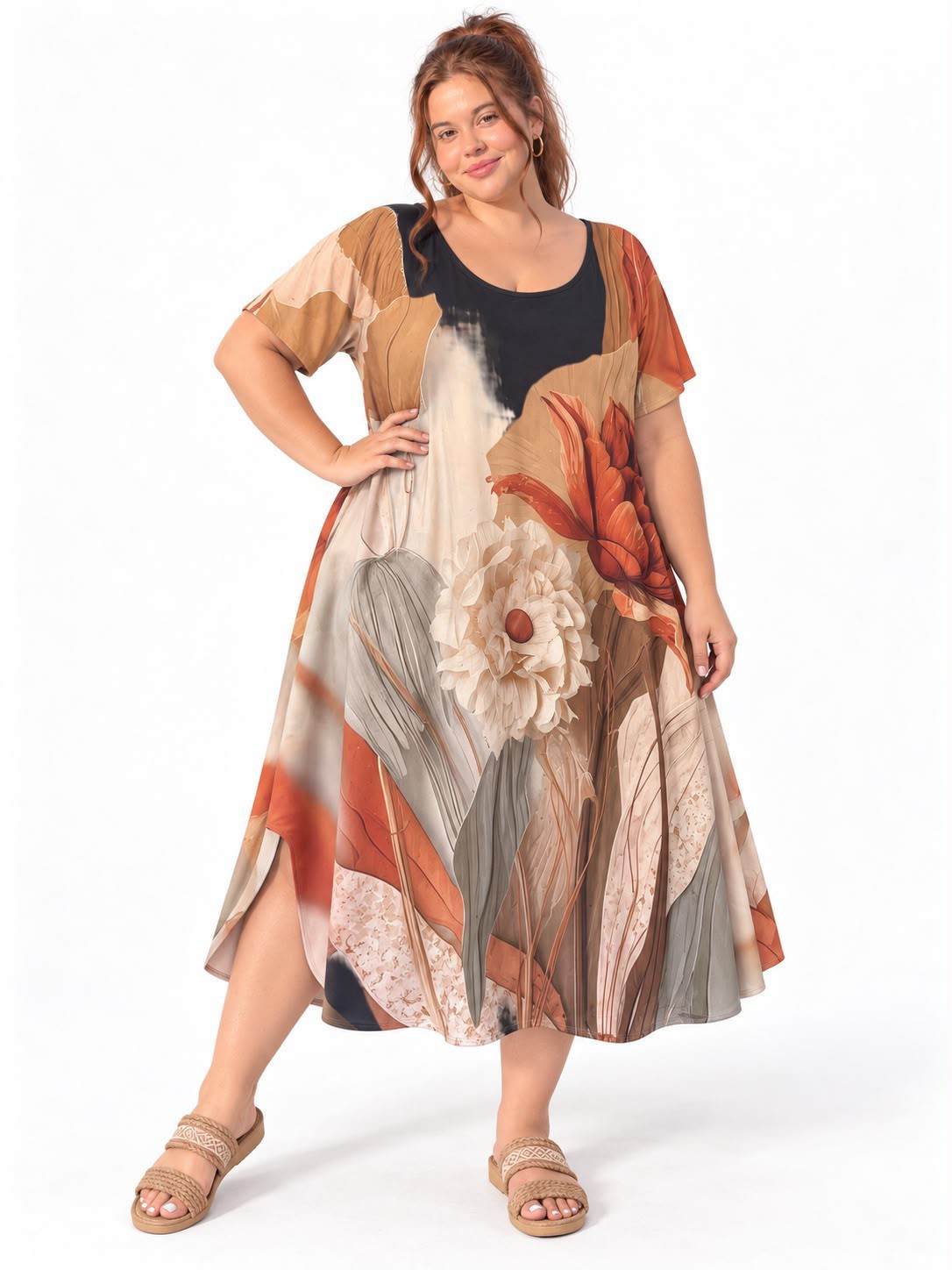 Vestidos de Modal C/ Laycra  Sublimado - Imagen 2