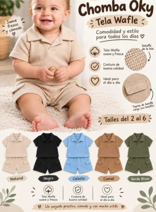Conjunto Chomba Wafle