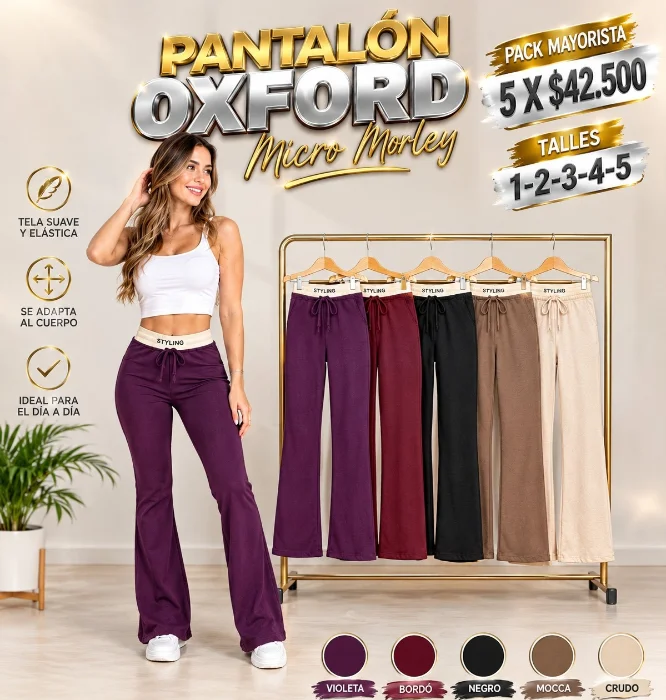 Pantalón Oxford Tela Micro Morley