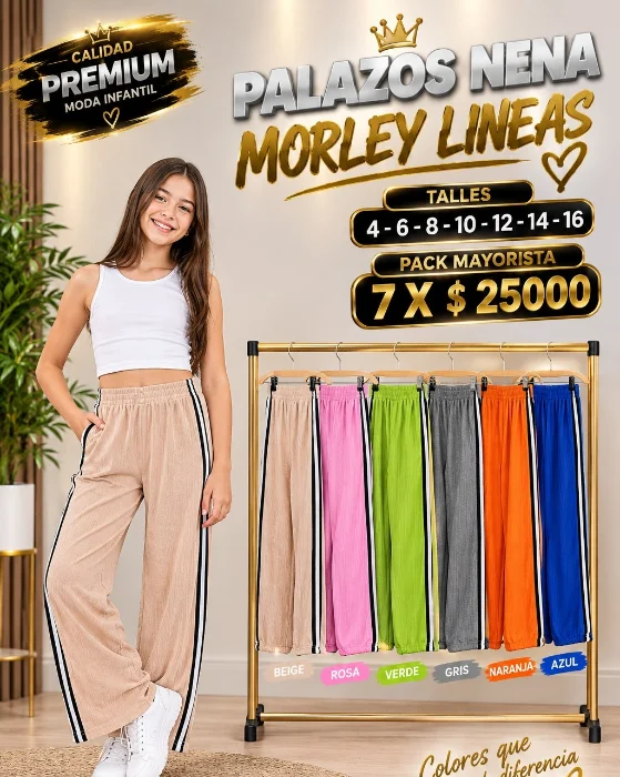 Palazos Nena Morley con Linea al Costado