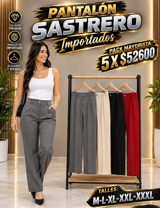 Pantalon Sastrero Importado