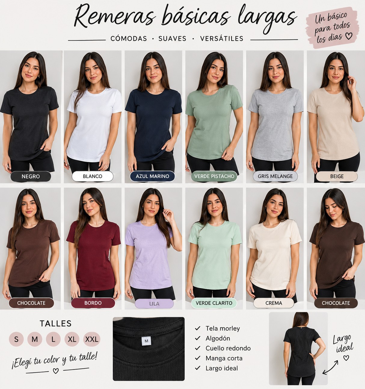 Remeras Básicas por Talle del 2 al 5 - Imagen 2