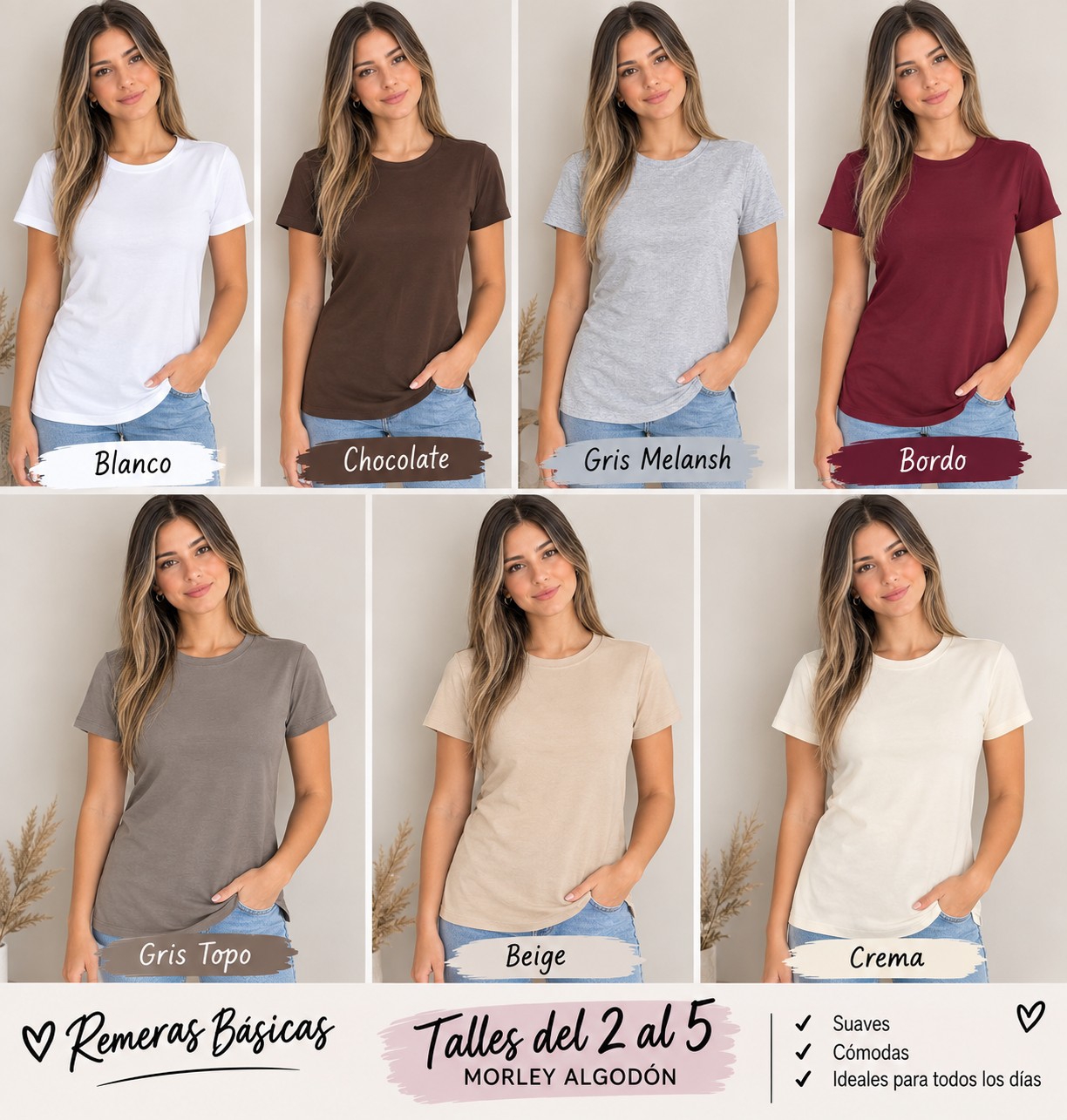 Remeras Básicas por Talle del 2 al 5 - Imagen 3