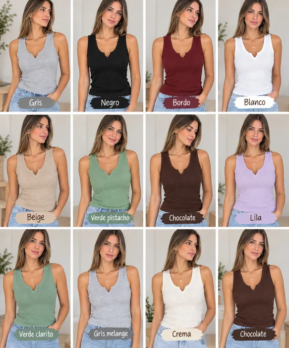 Musculosa Escote V