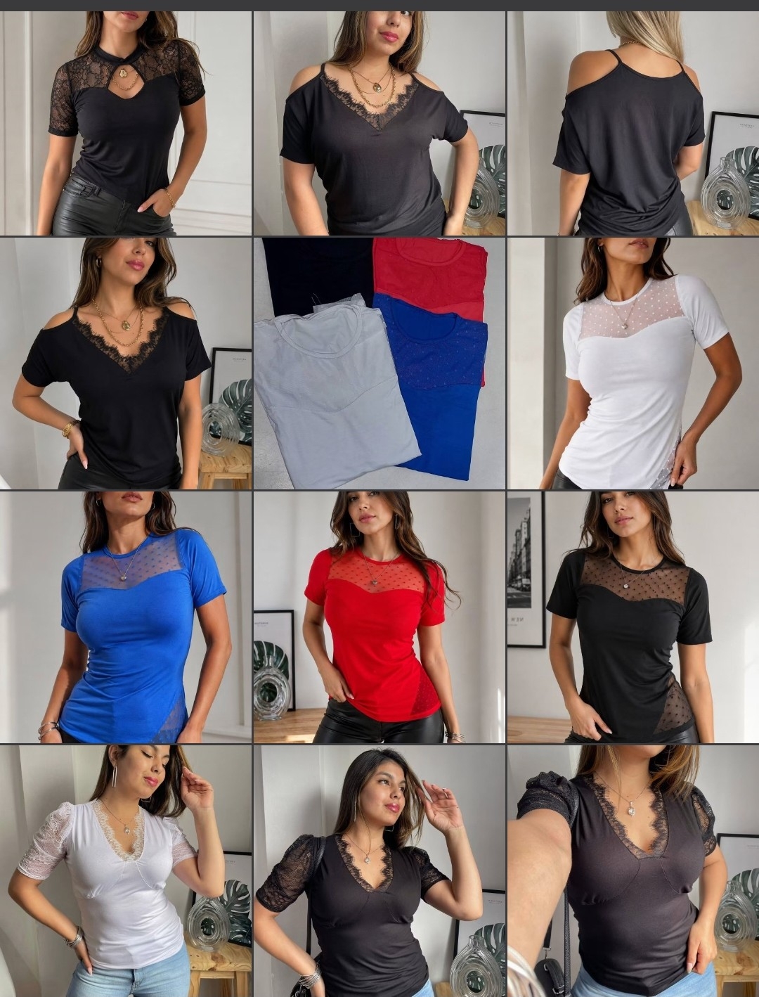 Remeras con Tul y Encaje - Imagen 3