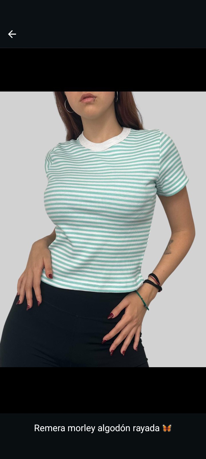 Remera Rayada Morley Algodon Rib - Imagen 2