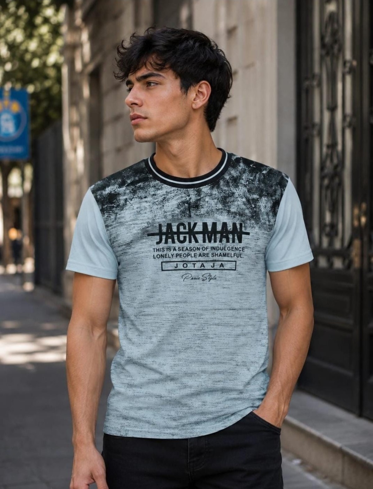 Remera con Cuello Combinado - Imagen 2