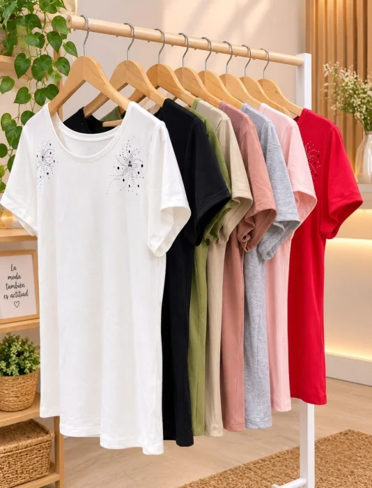 Remera con Aplique