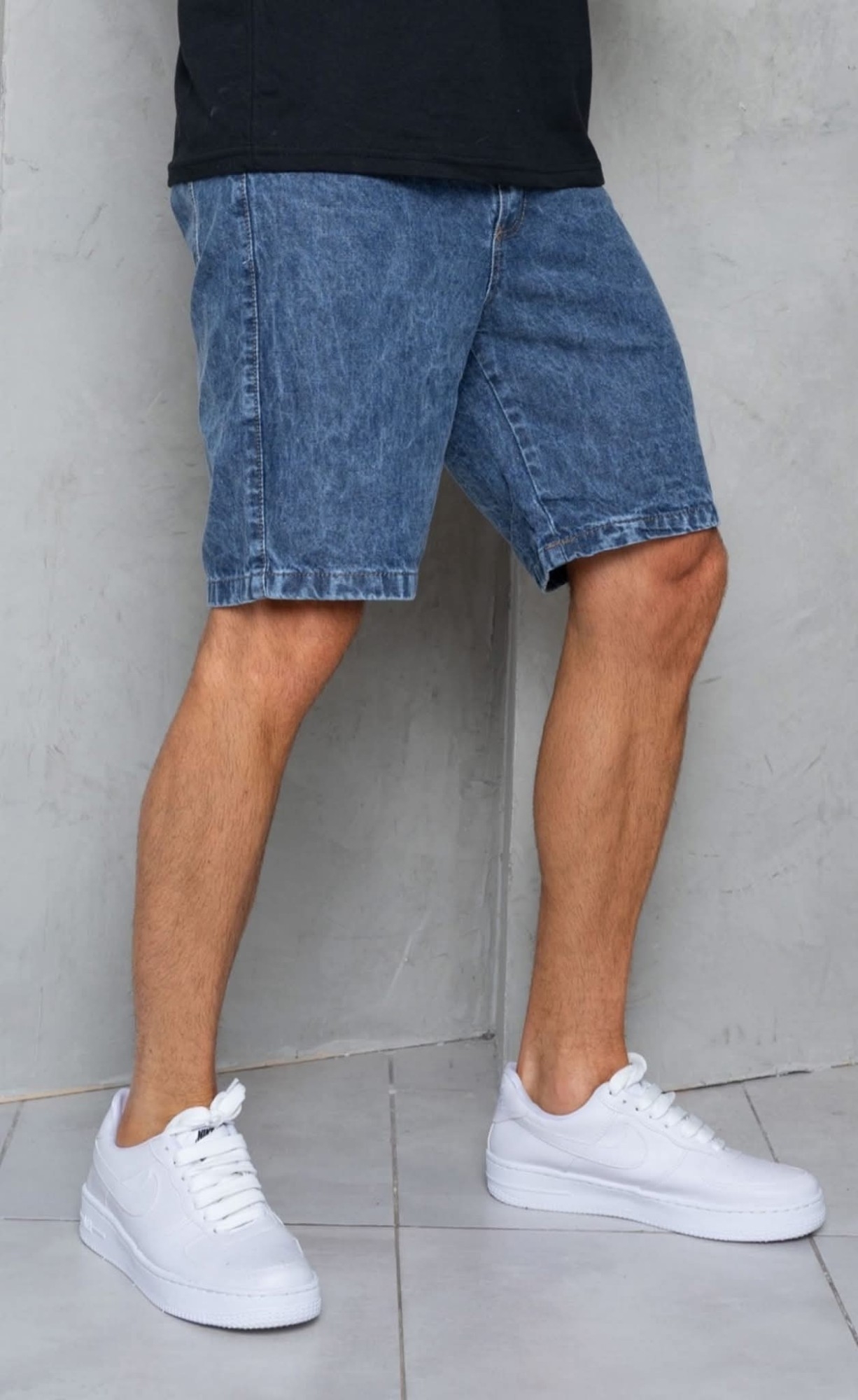 Bermuda Jeans Mom Nevado - Imagen 2