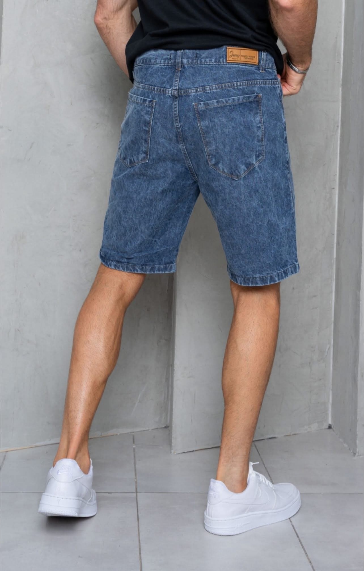Bermuda Jeans Mom Nevado - Imagen 3