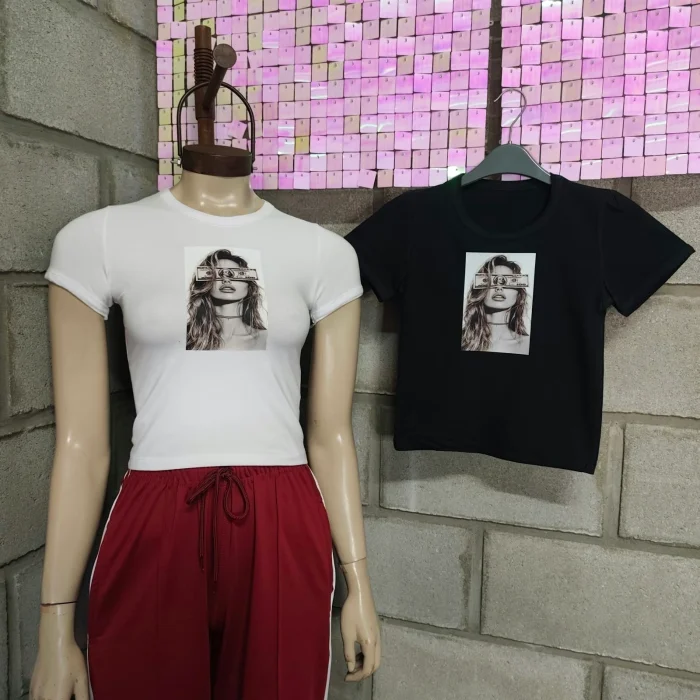 Baby Tee Basica Algodón C Lycra