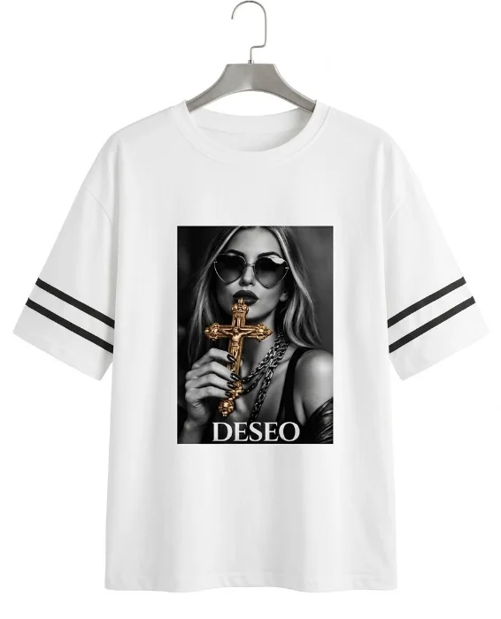 Remeras Overzai de Jersey Peinado