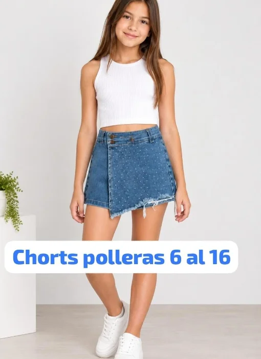 Chorts Polleras con Brillo