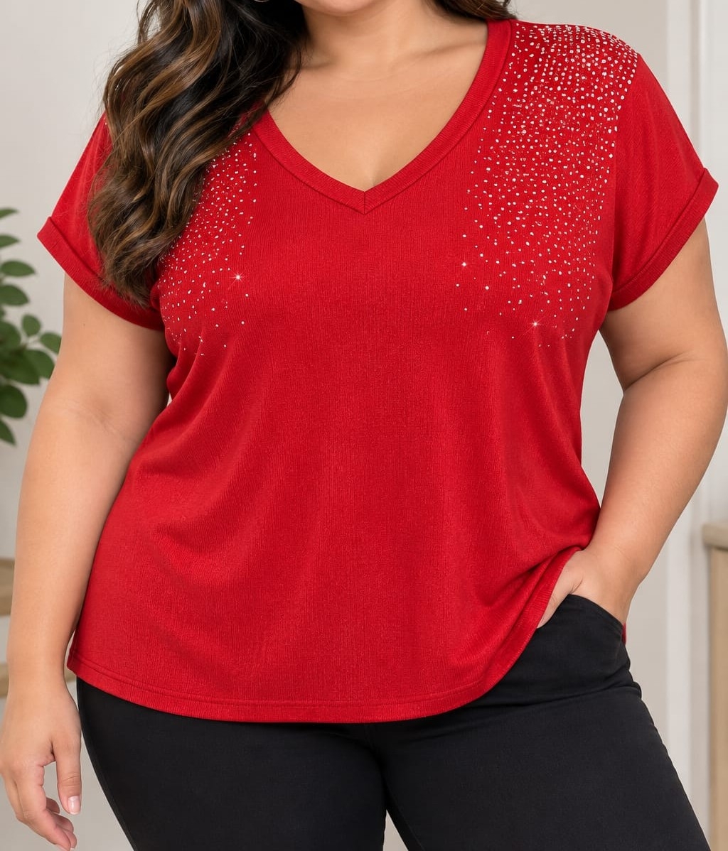 Remera Escote V de Morley Talles Especiales - Imagen 2