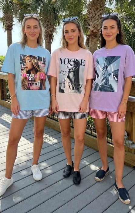 Conjuntos Short Rayado mas Remeron Vogue del Talle 1 al 5