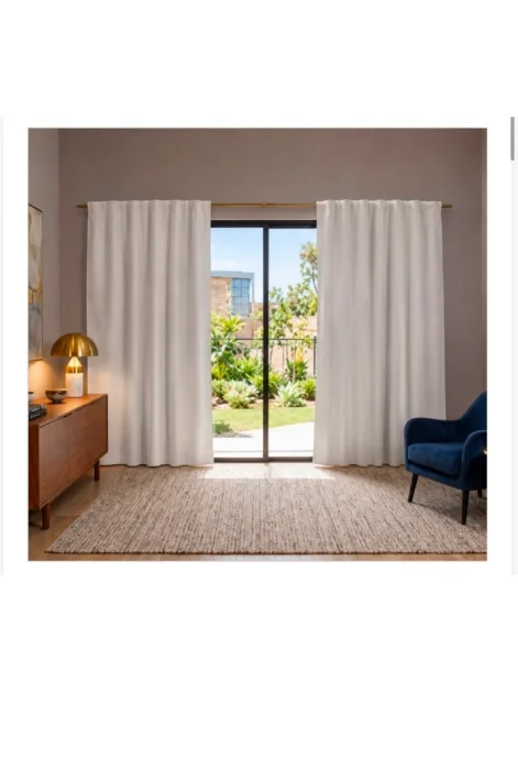 Dos Paños de Cortinas Black Out de 1.40 X 2.05