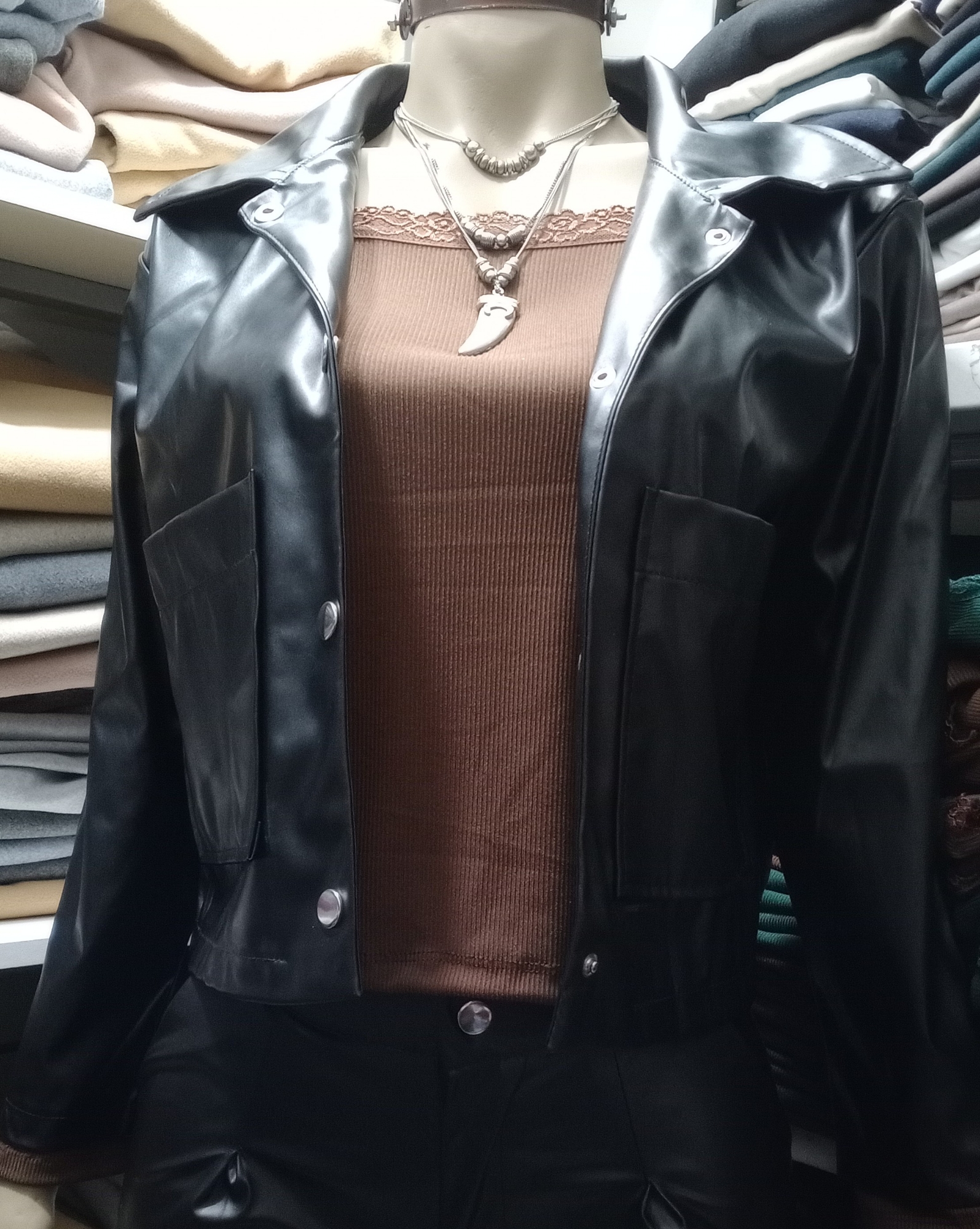 Chaqueta Eco Cuero - Imagen 2