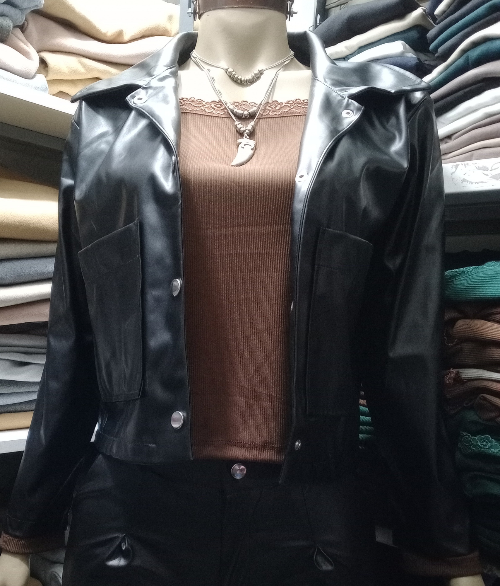 Chaqueta Eco Cuero - Imagen 3