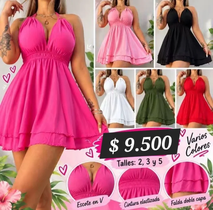 Vestidos Escote V