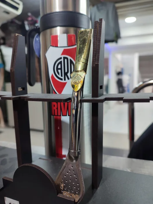Bombilla Pico Bronce Dije Afa/boca/river