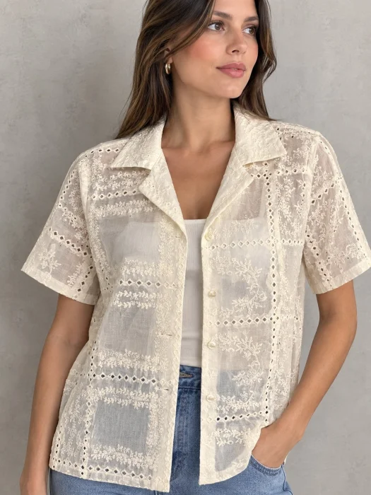 Camisa Broderie Cod.932