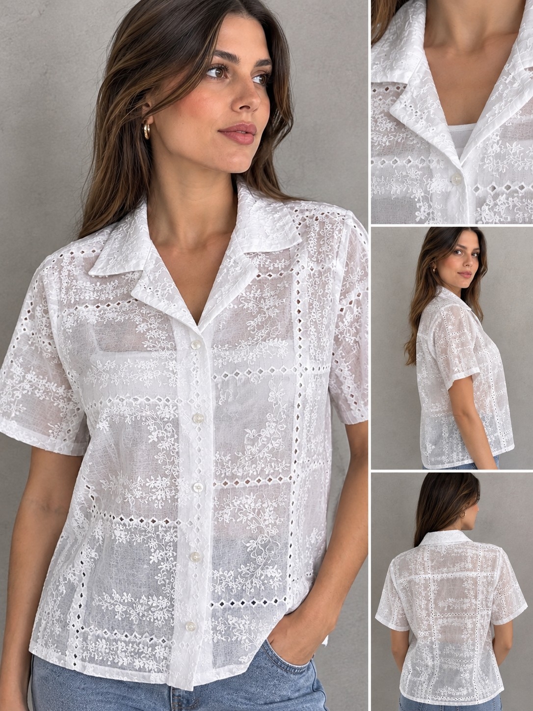 Camisa Broderie Cod.932 - Imagen 2