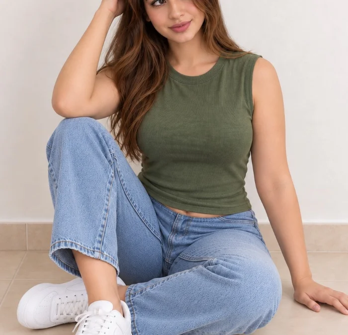 Musculosa Cuello Redondo