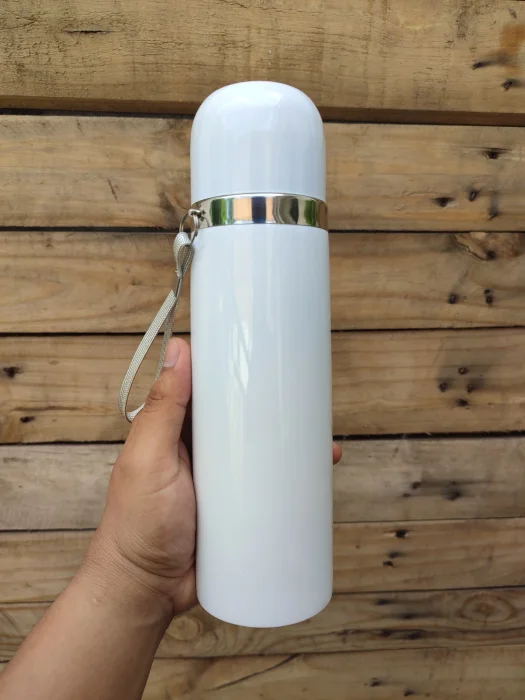 Termo Bala 500ml Blanco