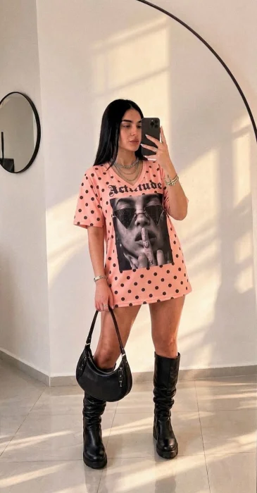Remeron Lunares Estampado