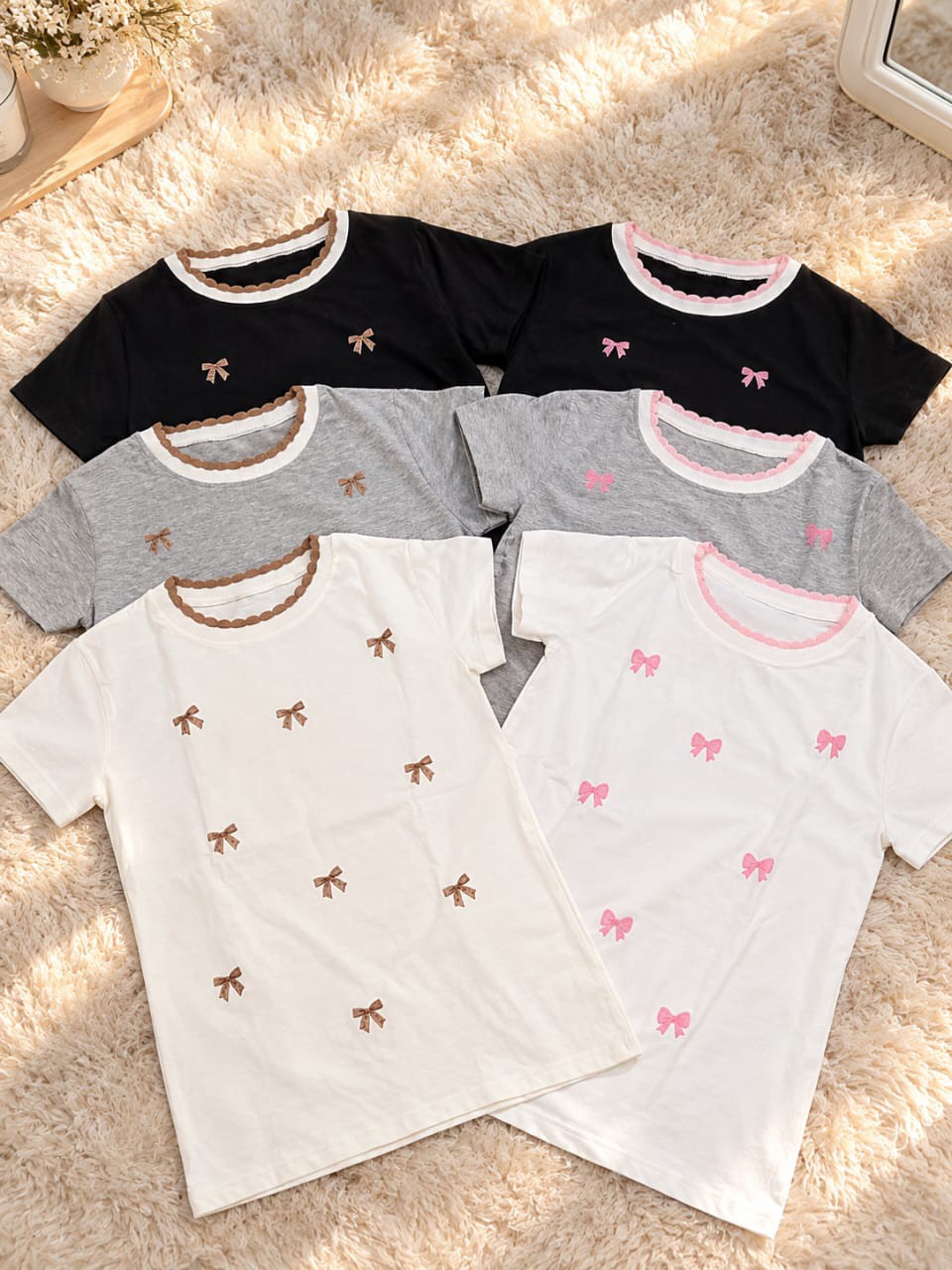 Remera Algodón Cuello Tejido 2 y 4 - Imagen 3