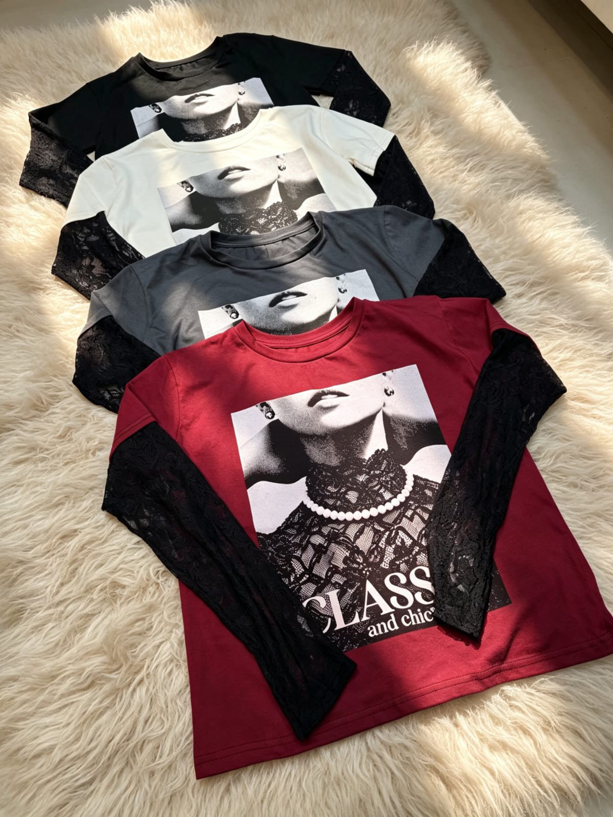 Remera Algodón con Encaje 2 en 1 - Imagen 3