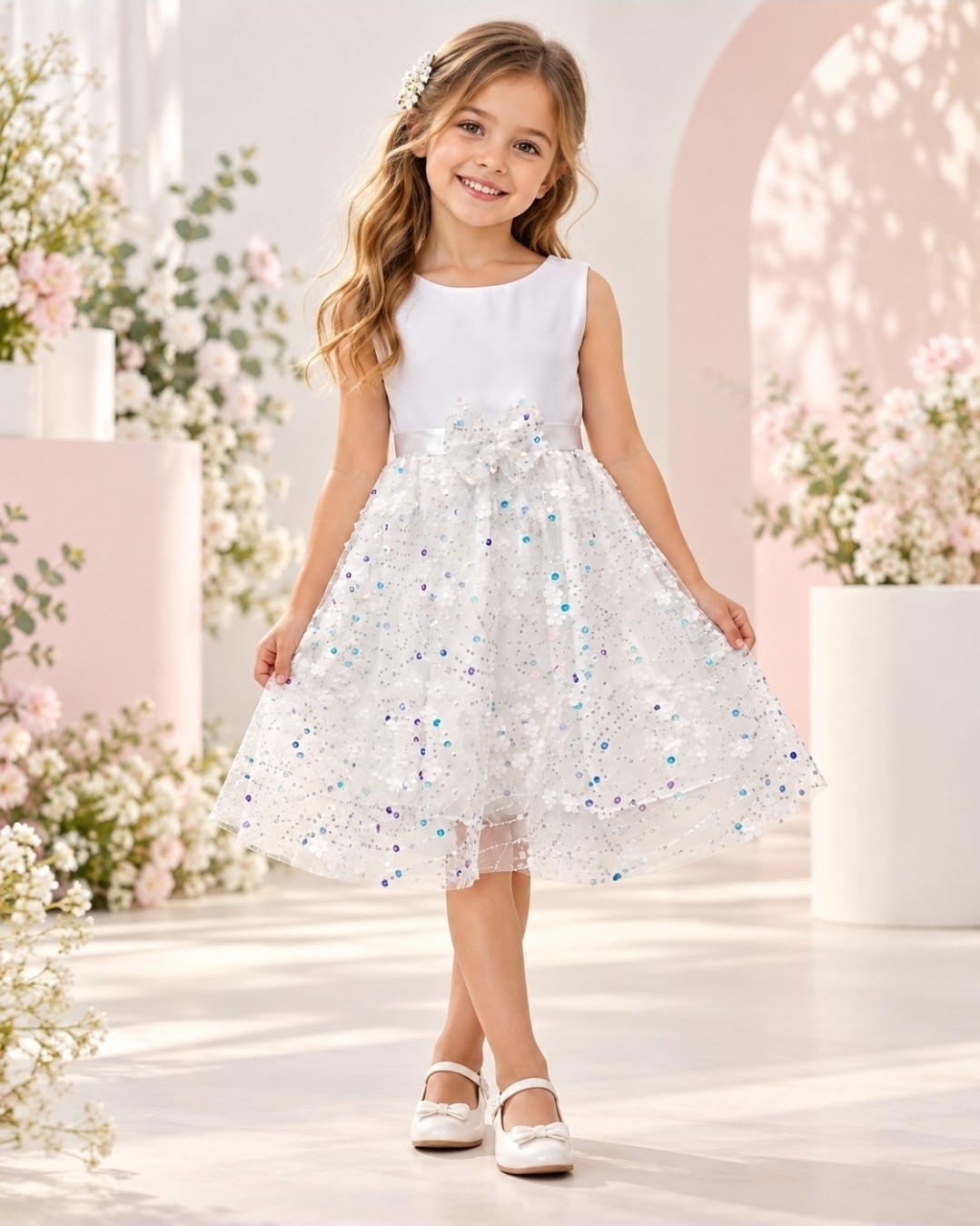 Vestido Alexandra Tull C/brillo Tornasolado - Imagen 4
