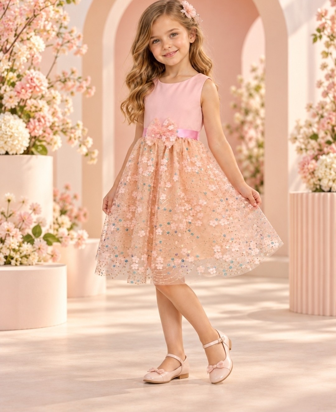 Vestido Alexandra Tull C/brillo Tornasolado - Imagen 5