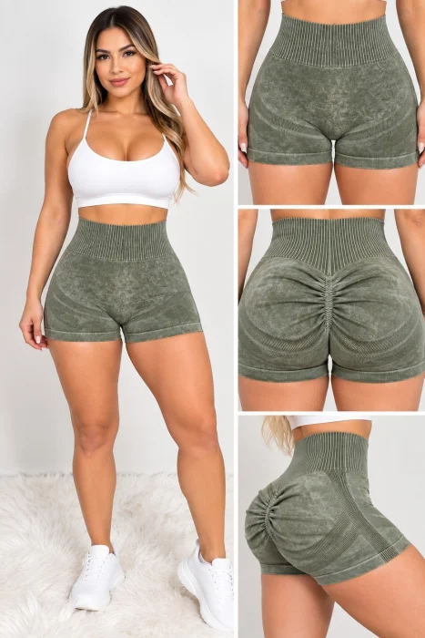 Short  Pre Lavado con Push Up Excelente Calidad Talles S/m/l/xl